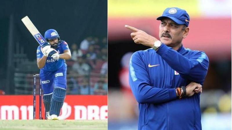 Ravi Shastri and Rohit Sharma