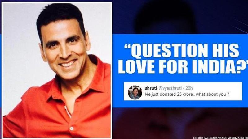 Akshay Kumar hailed for Rs 25 crore donation, netizens slam 'Canadian citizenship' critics