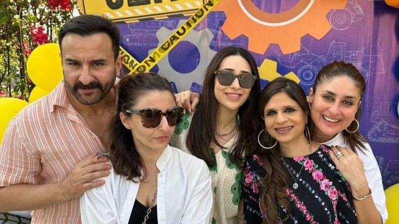 Jeh Ali Khan, Saif Ali Khan, Kareena Kapoor, Saba Ali Khan