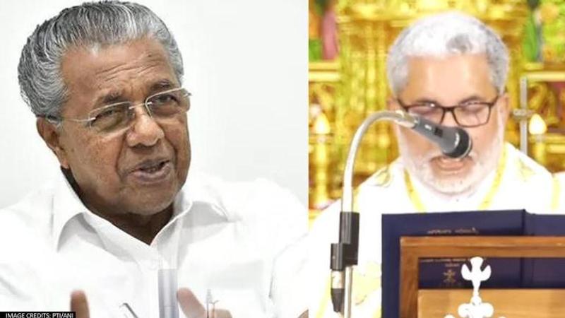 Pinarayi Vijayan, Pala Bishop Mar Joseph Kallarangatt