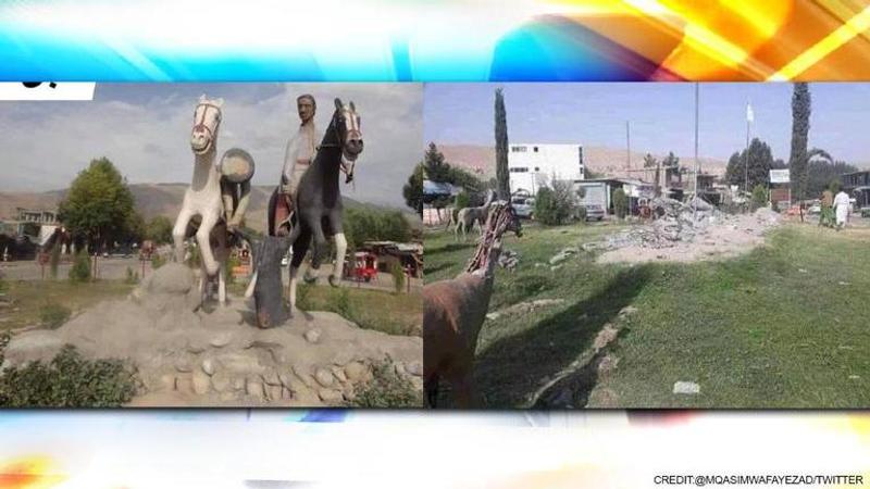 Taliban destroys statues