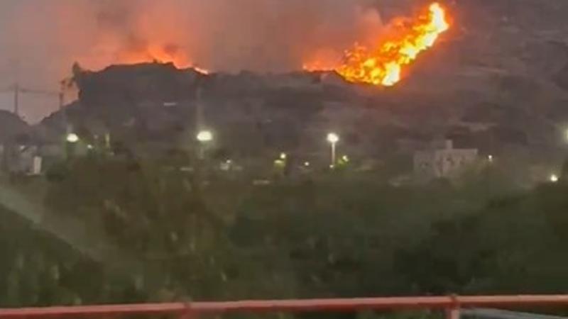 A huge fire broke out at the Ghazipur landfill site in the national capital late Sunday evening, sending plumes of ash filled smoke into the air. 