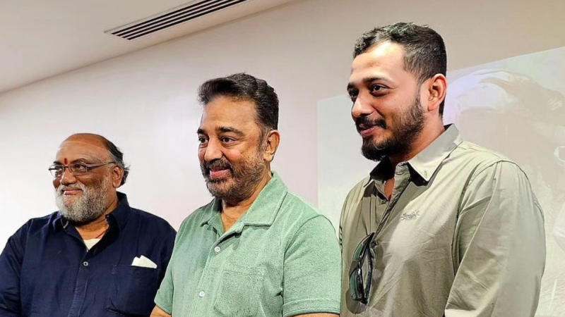 Kamal Haasan with Manjummel Boys director