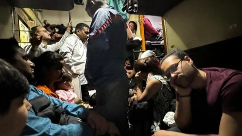 Woman shares photo of overcrowded AC coach, railways responds 