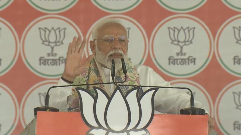 PM Modi addresses poll rally in West Bengal's Bardhaman-Durgapur 