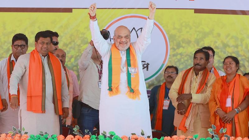 Union Home Minister and BJP leader Amit Shah during poll campaign 