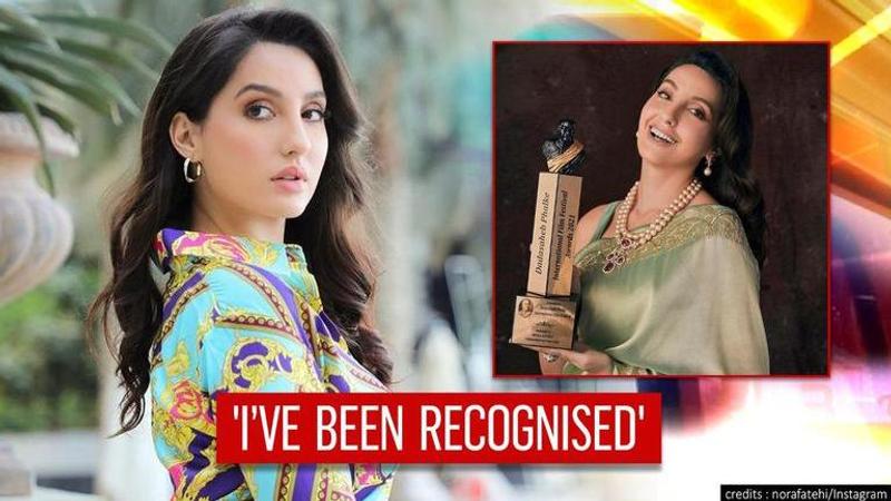 Nora Fatehi feels her ' bleeding knees' have paid off as she wins Dadasaheb Phalke Award