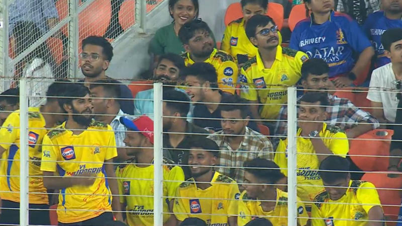 CSK fans at RR vs RCB