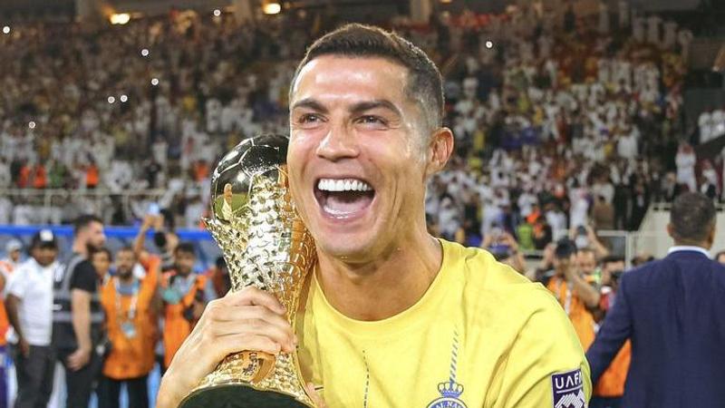 WATCH: Cristiano Ronaldo receives World Cup-type trophy after winning Arab Club Cup