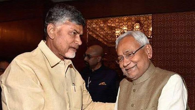 Chandrababu Naidu with Nitish Kumar 