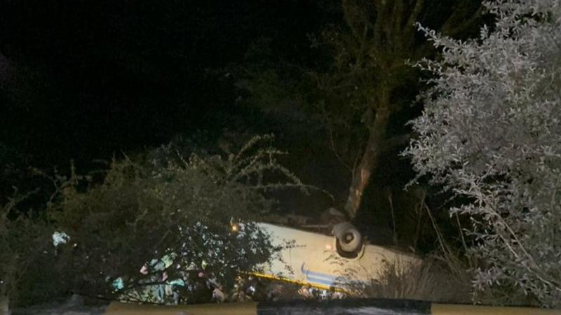 Bus full of pilgrims fell into a ditch
