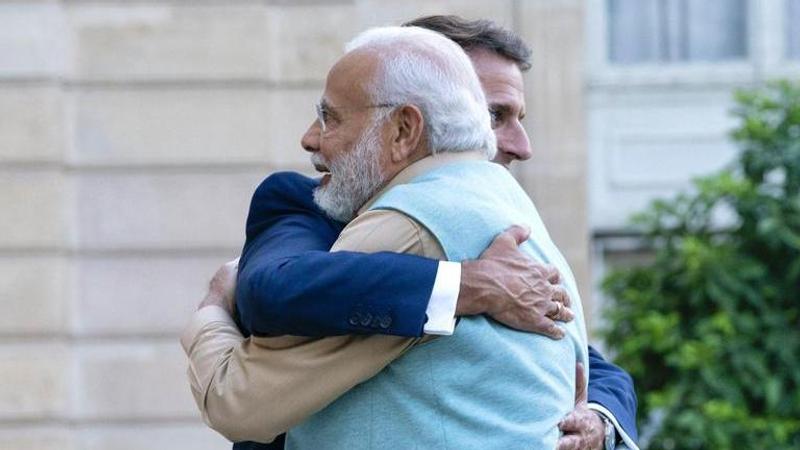 Macron, PM Modi