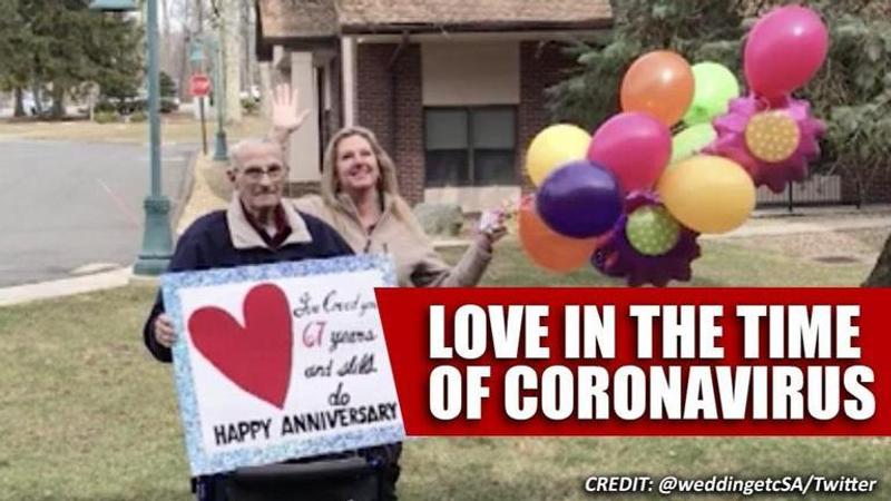 Coronavirus:  Man greets wife on wedding anniversary, winning hearts of netizens