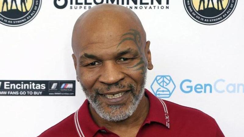 Mike Tyson punching passenger