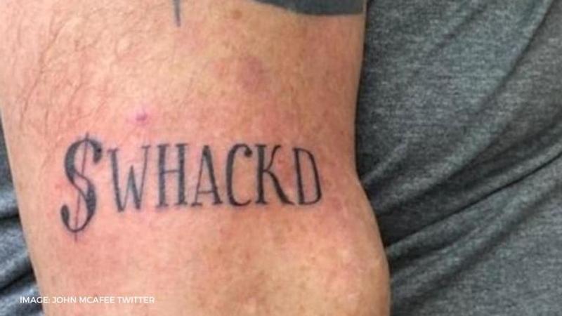 John McAfee tattoo