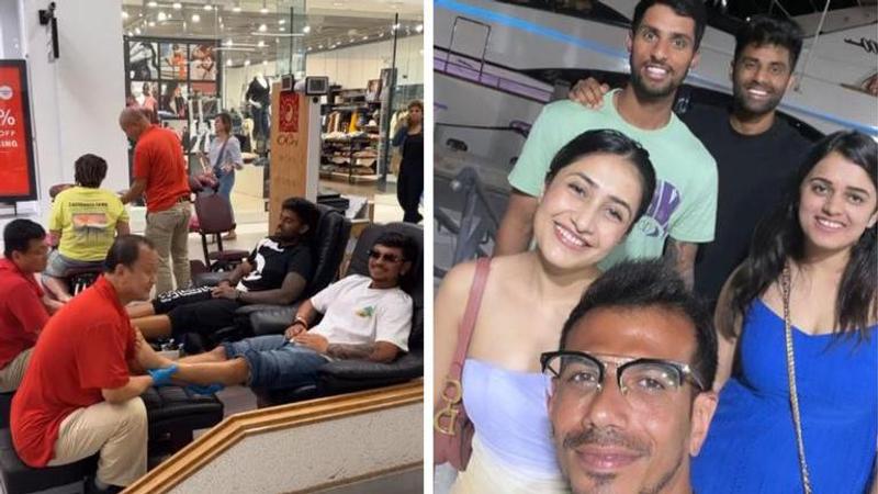 Tilak Varma spends quality time with Suryakumar and Chahal ahead of the 4th IND vs WI T20I