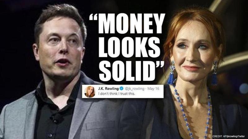 Elon Musk reacts to JK Rowling's plea to understand bitcoin, reveals how much he owns