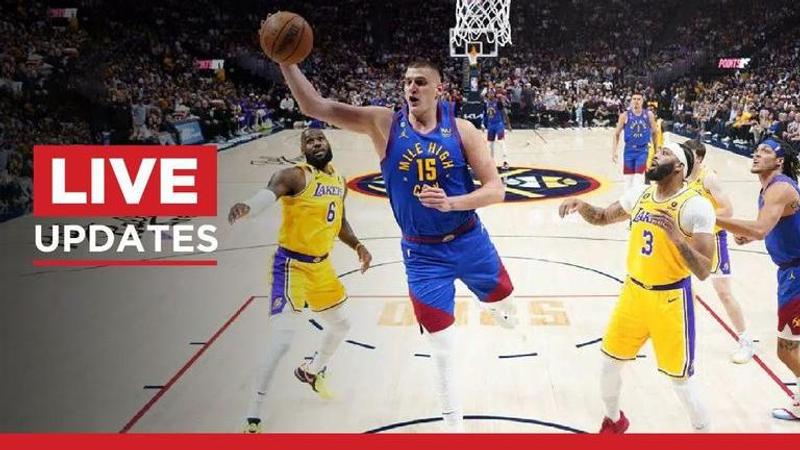 NBA conference finals Nuggets vs Nuggets game 2 live score Lebron James Nikola Jokic