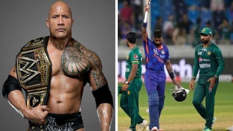 The Rock on India vs Pakistan