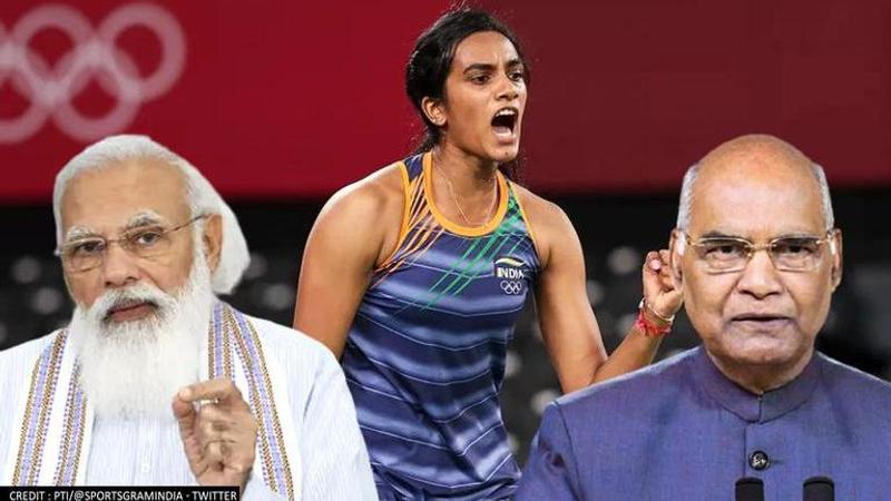 PM Modi, PV Sindhu, President Kovind