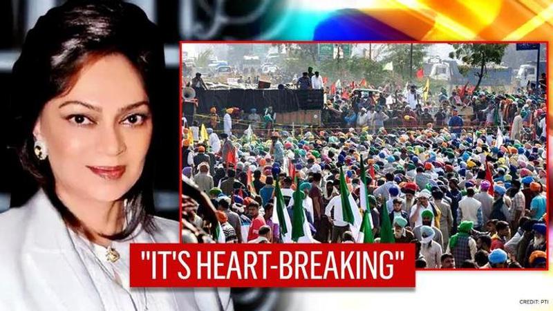 Simi Garewal says 'I stand with farmers', expresses concern on conditions during protest