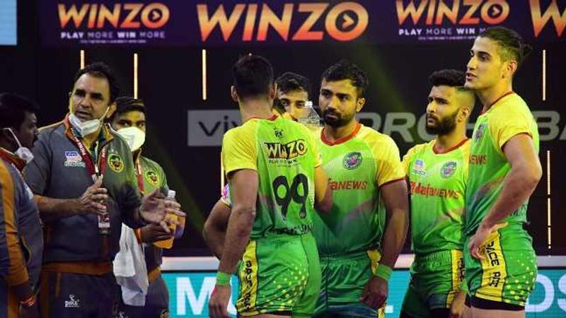 Patna Pirates during the Pro Kabaddi League season 9 