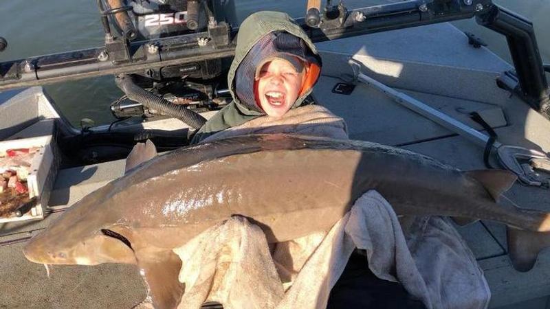 'Hooked this monster': 9-Year-Old boy catches fish nearly as big as himself