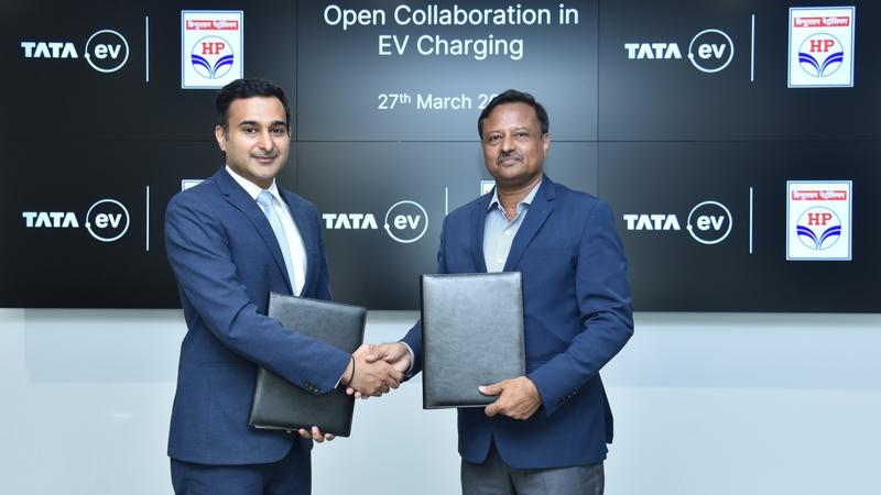 Tata Passenger Electric Mobility and Hindustan Petroleum Corporation Ltd partner to optimize EV charging infrastructure