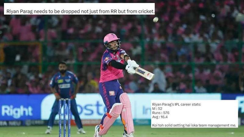 RR vs LSG: Riyan Parag shown no mercy after continuous failure in IPL, brutally trolled