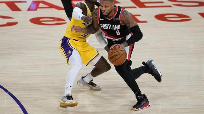 Lillard, Trent shoot Blazers past champion Lakers, 115-107