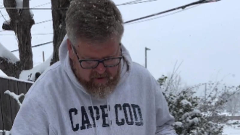 A viral video features a dessert made out of fresh snow