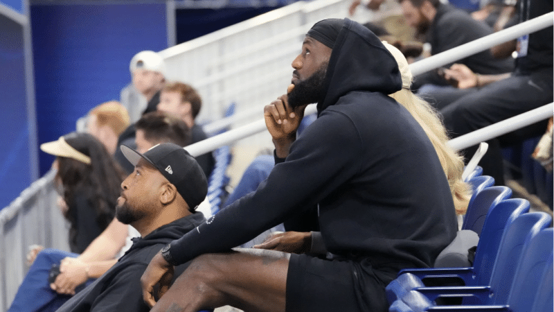 LeBron James at NBA Draft Combine