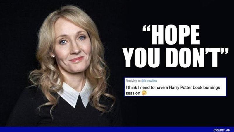 'Need to have Harry Potter book burning session', says netizen; JK Rowling has quirky take