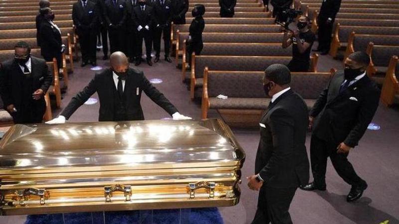 George Floyd laid to rest after funeral service in Houston