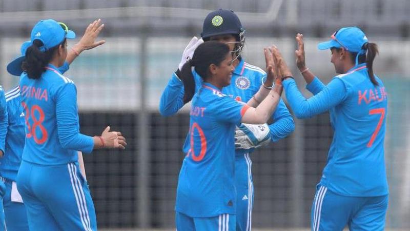 Amanjot Kaur grabs four wickets on ODI debut as Bangladesh batters struggle