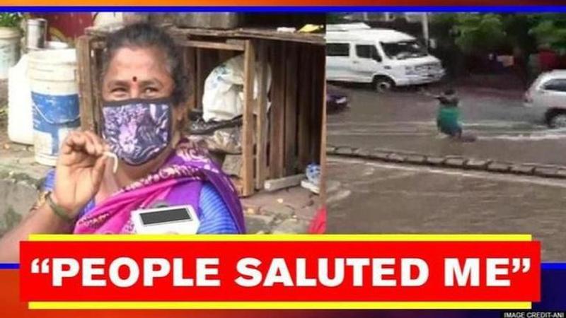 Woman, who went viral for guarding manhole for hours, says 'BMC official scolded me'