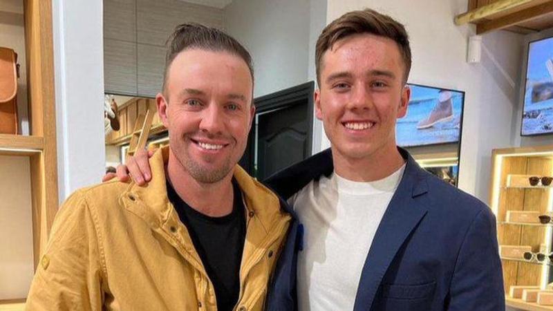 Dewald Brevis meets AB de Villiers shares picture