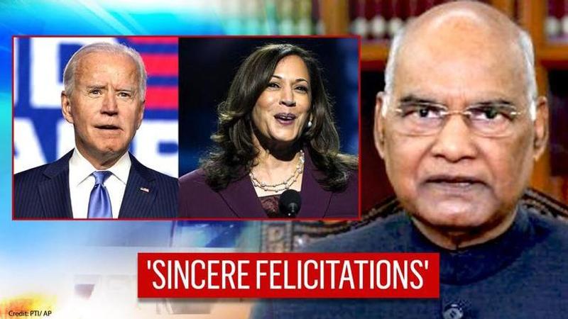 President Kovind congratulates Joe Biden & Kamala Harris, wishes Biden 'successful tenure'