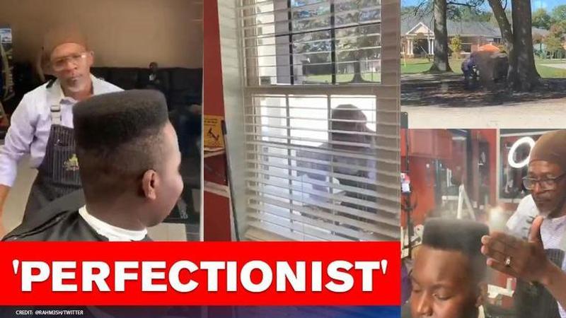 Hilarious video of 'Perfectionist' barber surfaces, netizens say we need more like him