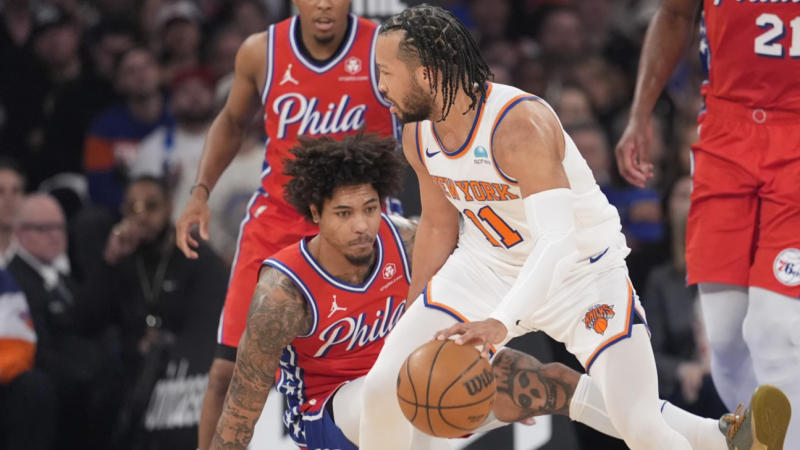 New York Knicks beat Philadelphia 76ers