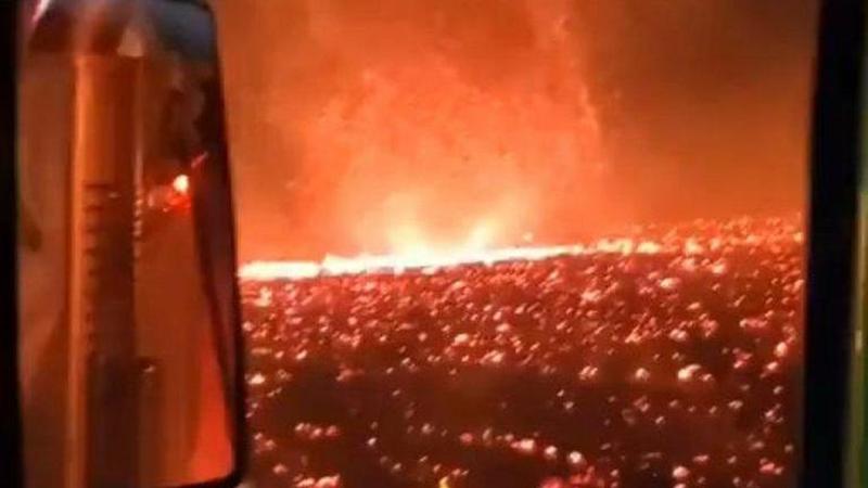 California 'Firenado' captured on video