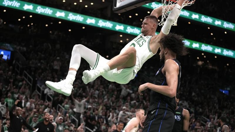 Kristaps Porzingis for Boston Celtics in NBA Finals 