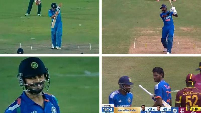 Netizens remember MS Dhoni moment after Hardik Pandya denies half-century to Tilak Varma