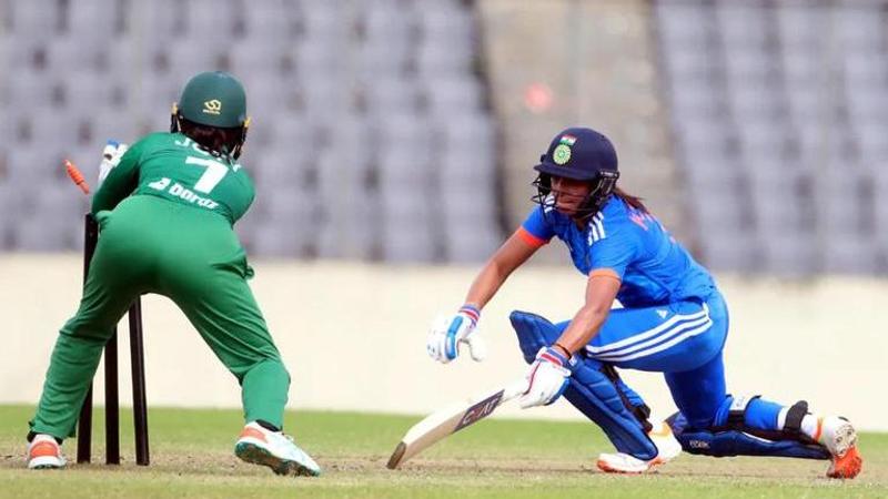 IND-W vs BAN-W: Harmanpreet Kaur's effort in vain as India lose 3rd T20I by 4 wickets