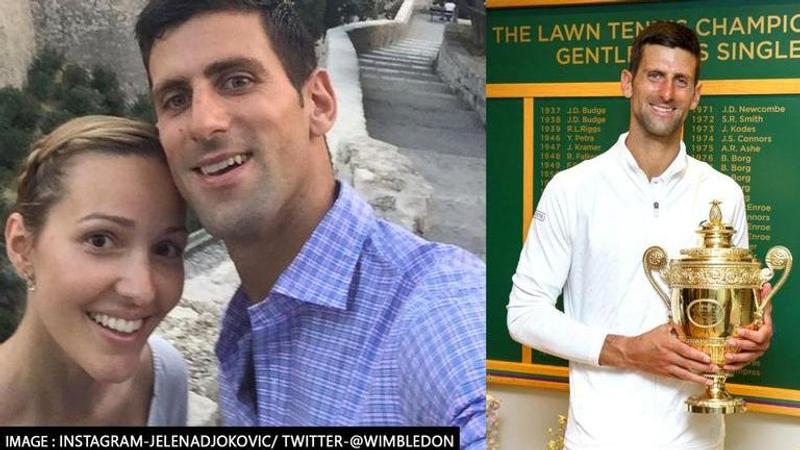 Novak Djokovic anniversary with Jelena