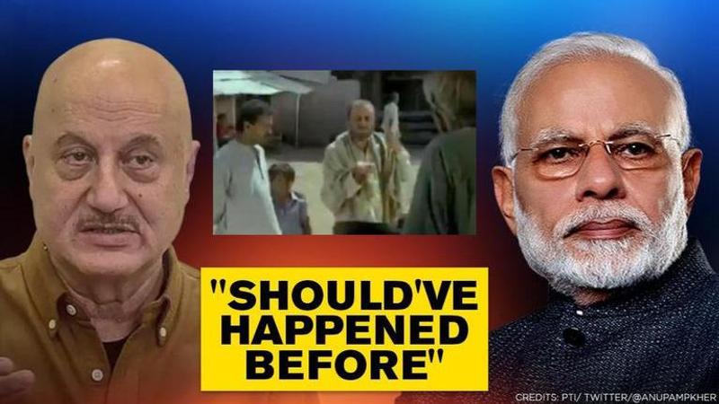 Amid farm bills row, Anupam Kher posts his film scene to give message & support to PM Modi