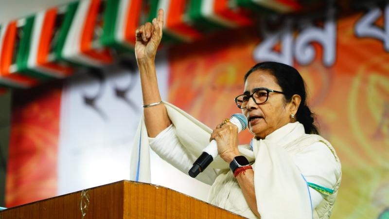 West Bengal CM Mamata Banerjee at Sanhati Rally