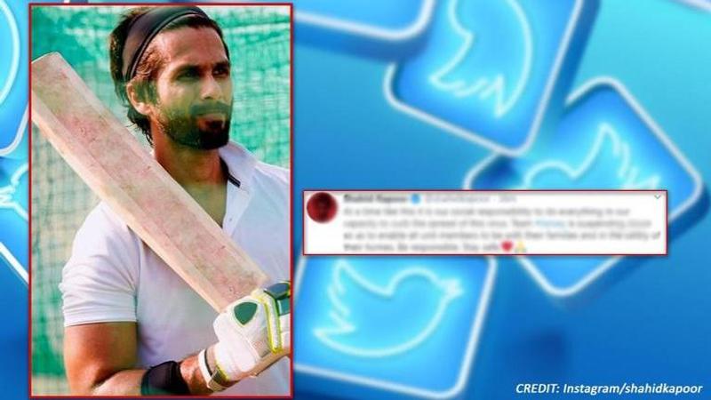 Shahid Kapoor's 'Jersey' shoot suspended amid coronavirus scare, actor tweets message