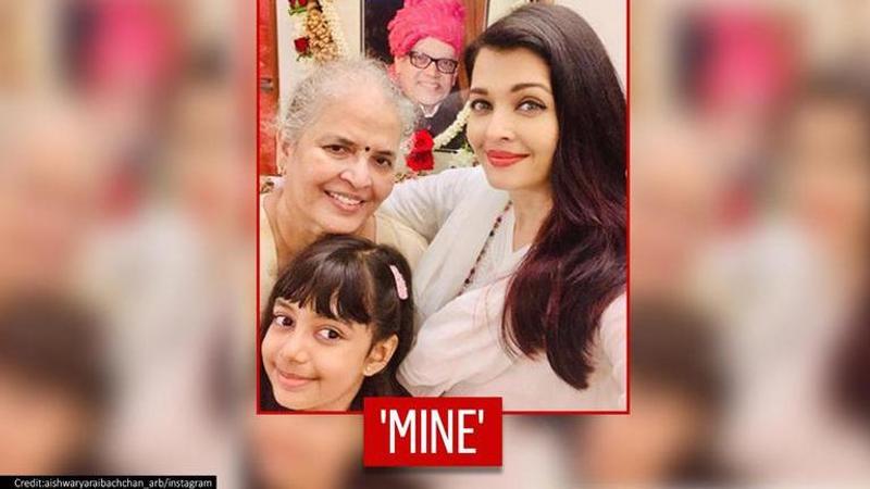 Aishwarya Rai shares adorable pic with Aaradhya and mother Vrinda on parent's anniversary