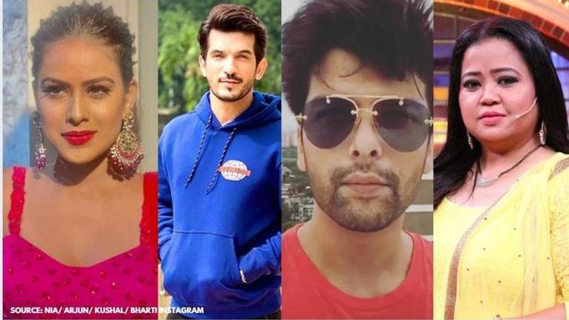 nia sharma/ arjun bijlani/ kushal tandon/ bharti singh